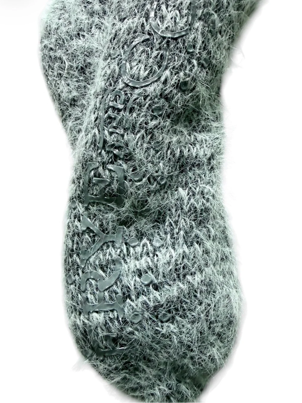 Frye eyelash soft knit non-skid Home Sock. NWT. Shoe size 5-10 Gray